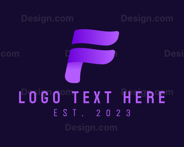 Modern Gradient Letter F Logo