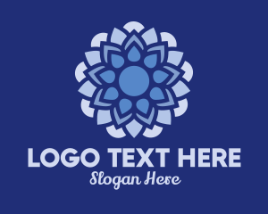 Blue Floral Decoration  logo