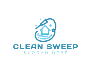 Water Pressure House Cleaning logo design