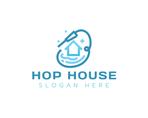 Water Pressure House Cleaning logo design