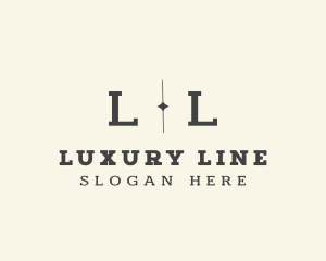 Modern Elegant Diamond Line logo design