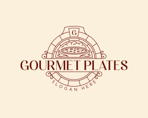 Gourmet Pizzeria Restaurant logo design