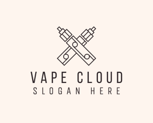 Vapor Vape Cross logo design