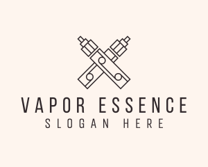 Vapor Vape Cross logo design