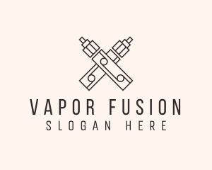 Vapor Vape Cross logo design