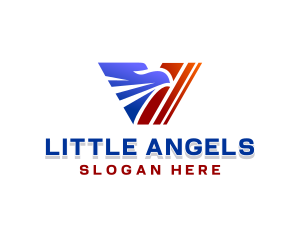 Eagle Aviation Letter V Logo