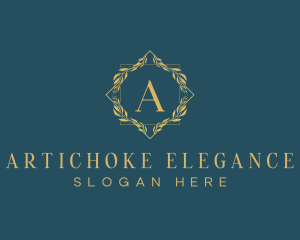 Elegant Luxury Wreath logo design