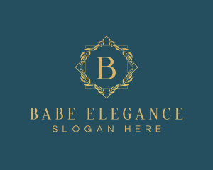 Elegant Luxury Wreath logo design