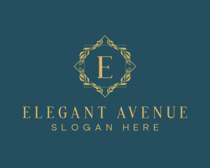 Elegant Luxury Wreath logo design