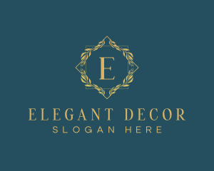 Elegant Luxury Wreath logo design