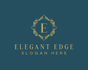 Elegant Luxury Wreath logo design