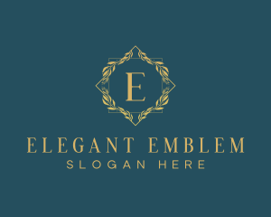 Elegant Luxury Wreath logo design