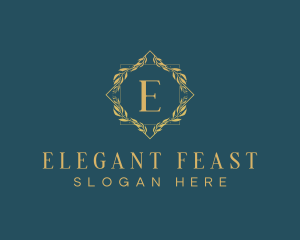 Elegant Luxury Wreath logo design