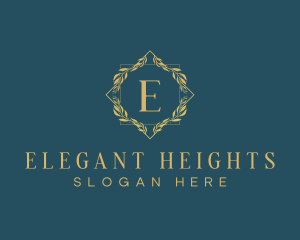 Elegant Luxury Wreath logo design