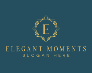 Elegant Luxury Wreath logo design