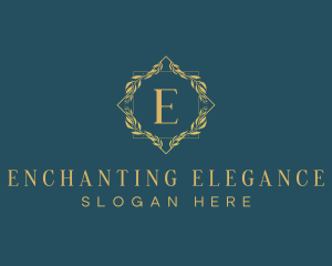 Elegant Luxury Wreath logo design