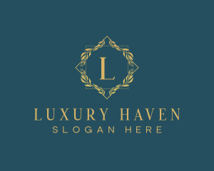 Elegant Luxury Wreath logo design