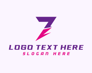 Lightning Bolt Number 7 logo