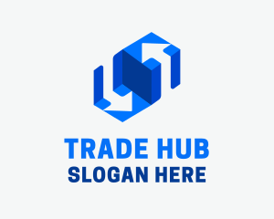 Box Arrow Trade logo design