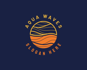 Elegant Sunrise Waves logo