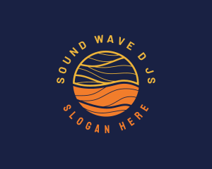 Elegant Sunrise Waves logo design