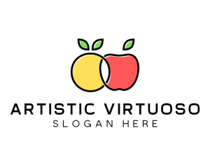 Citrus Apple Fruit  logo design