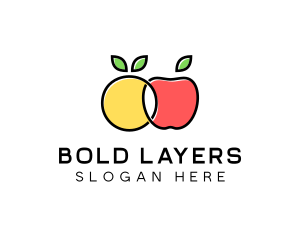 Citrus Apple Fruit  logo design