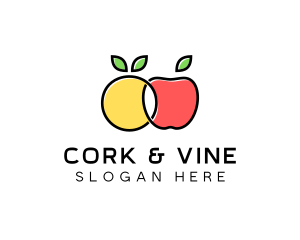 Citrus Apple Fruit  logo design