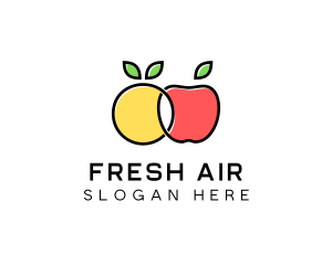 Citrus Apple Fruit  logo design