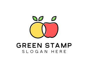 Citrus Apple Fruit  logo design