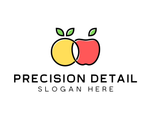 Citrus Apple Fruit  logo design