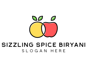 Citrus Apple Fruit  logo design