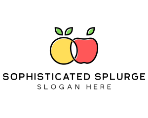 Citrus Apple Fruit  logo design