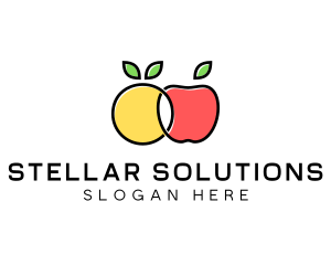 Citrus Apple Fruit  logo design