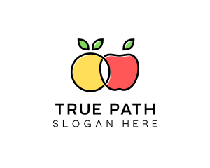 Citrus Apple Fruit  logo design