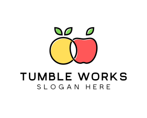 Citrus Apple Fruit  logo design