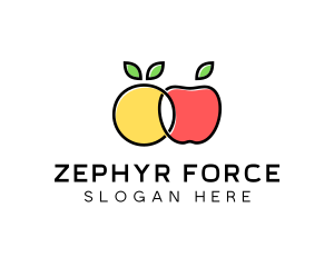 Citrus Apple Fruit  logo design