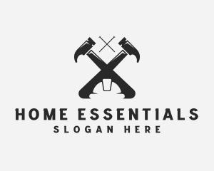 Hammer Nails Home Repair logo design