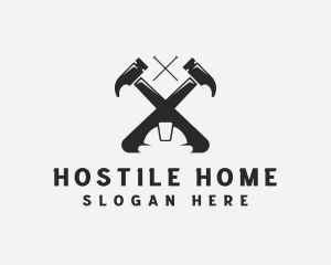 Hammer Nails Home Repair logo design