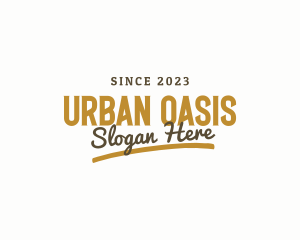 Urban Masculine Hipster  logo design