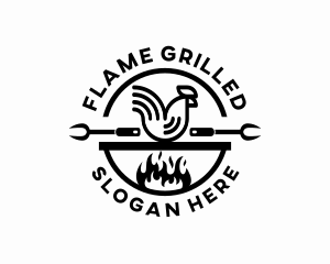 Chicken Grill Restaurant logo design