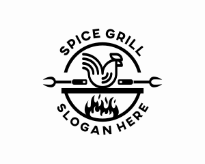 Chicken Grill Restaurant logo design