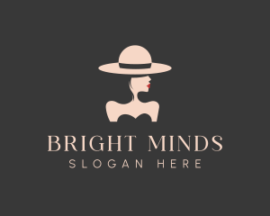 Elegant Stylish Hat Lady logo