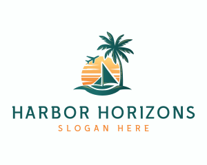 Sunset Island Sailboat  logo