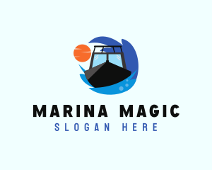  Sea Boat Ship logo design