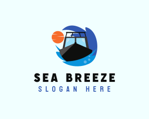  Sea Boat Ship logo design