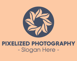 Spa Floral Emblem logo design