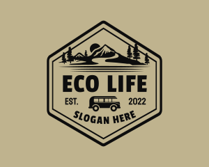 Mountain Outdoor Camper  logo design