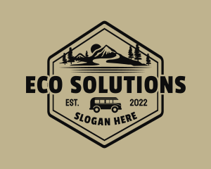 Mountain Outdoor Camper  logo design