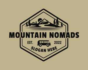 Mountain Outdoor Camper  logo design